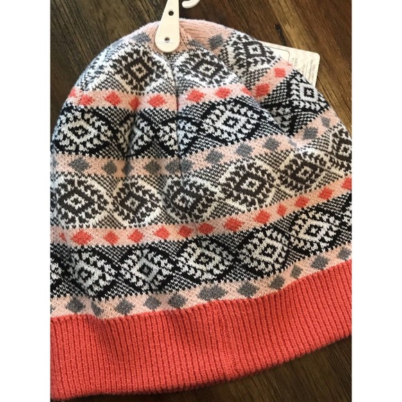 World's Softest Weekend Collection Gallery Toboggan Hat Harvest Orange Gray - Picture 4 of 5